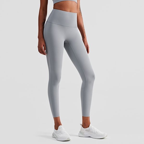 

new nylon spandex high waist yoga pants skin-friendly nude tights leggings sport women fitness running push up gym clothes