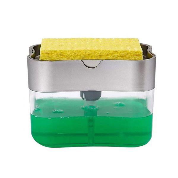 

liquid soap dispenser manual press cleaning container pump organizer kitchen tool foaming bottle