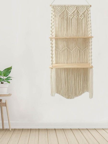 

other home decor macrame wall shelf boho for bedroom shelves storage organizer hanger kitchen bathroom floa