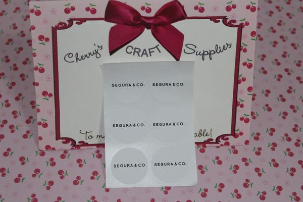 

company logo customized sticker label gift wrap
