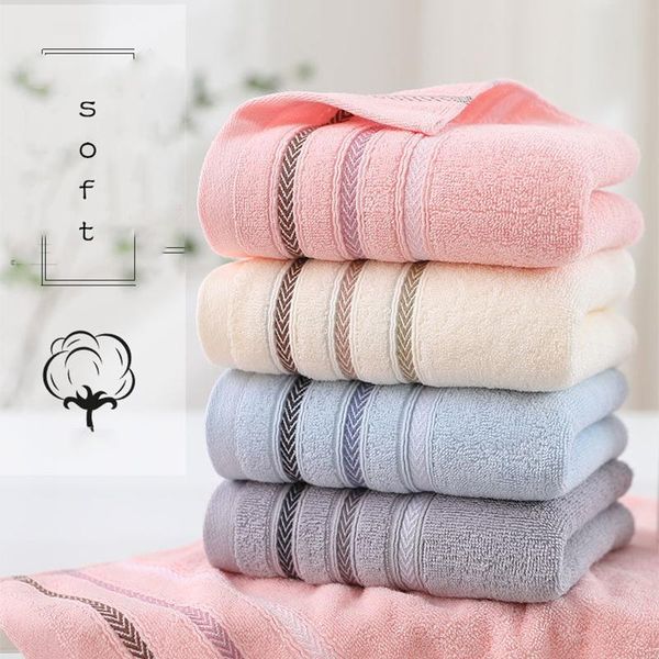 

towel [2pcs] face men and women solid color thickened cut-off super absorbent soft cotton nordic style supermarket labor