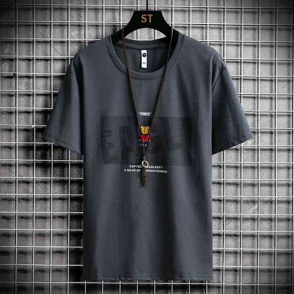 

men's t-shirts summer cotton short-sleeved t-shirt fashion women casual loose clothing drop 78ft, White;black