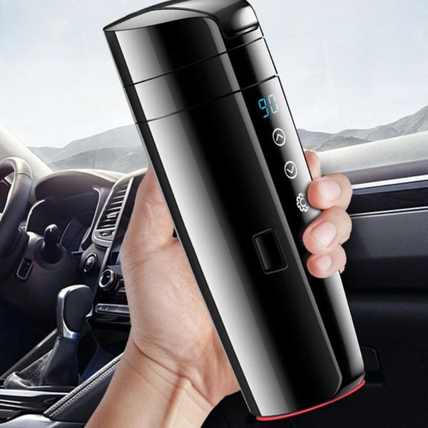 

smart car electric heating cup waterproof stainless steel kettle wall insulation cold and for several hours water bottles
