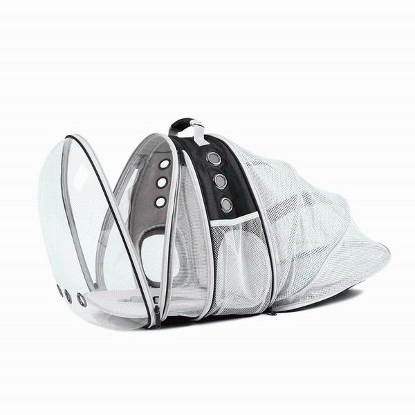 

dog car seat covers expandable pet backpack, transparent bag, out carrying case, space cat supplies