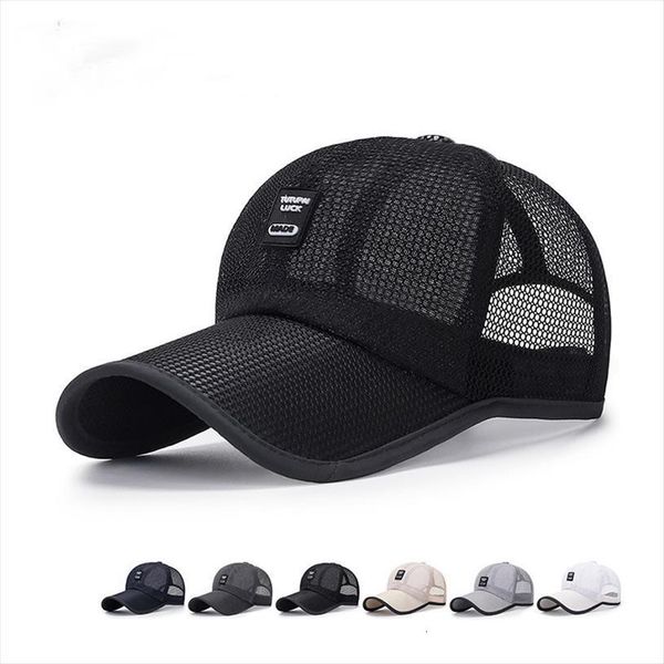 

baseball cap mens mesh breathable full net summer sun hats womens adjustable pure color outdoor leisure fashion dome, Blue;gray