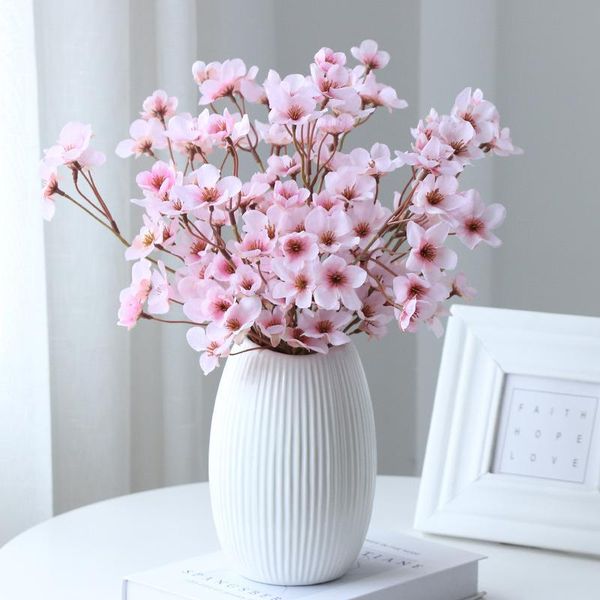 

imitate small peach blossom artificial bouquet secret admirer simulation plant wedding home decor living room table decoration decorative fl