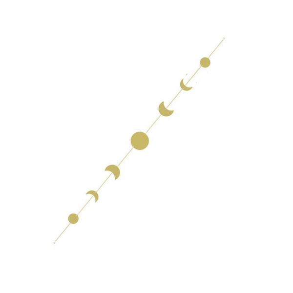 

bedroom bedside metal background wall decoration moon sun stars cycle pattern ornaments diy room decorative objects & figurines