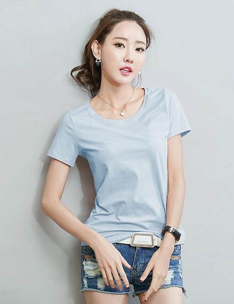 

women's t-shirt blue 2021 red summer fashion t shirt women tshirt, White