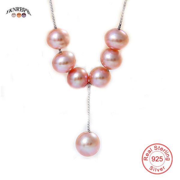 

chains yknrbph fine jewelry pearl necklace luxury wedding for women's chain, Silver