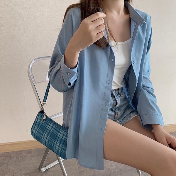 

blouse good quality feminina women's clothes 2021 spring summer style white long-sleeved shirts female a6038 blouses &