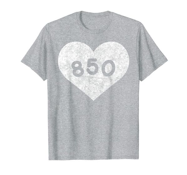 

Florida Area Code 850 Heart State Gift Hometown Souvenir T-Shirt, Mainly pictures