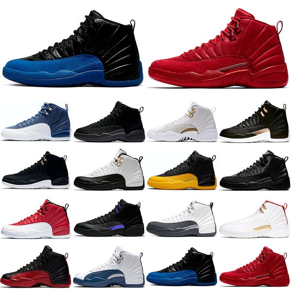 

new arrive jumpman 12s mens basketball shoes game royal taxi university gold indigo fiba dark concord alternate french blue winterized sneak