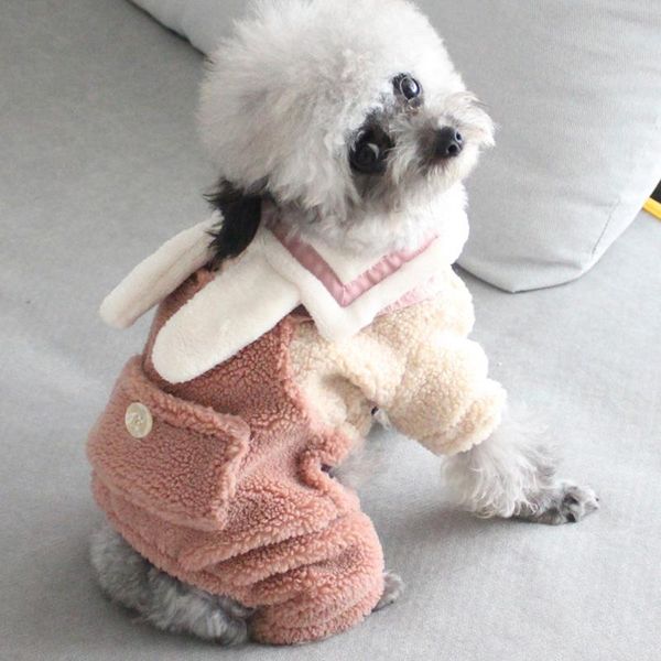 

pet dog clothes cartoon costume for warm winter dogs cats home pajamas puppy hoodie coat apparel