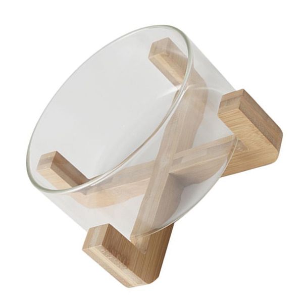 

bowls kitchen transparent noodle salad bowl vegetable fruit with wooden base