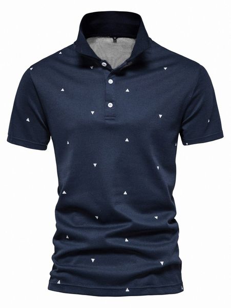 

men geo print polo shirt s9hq#, White;black