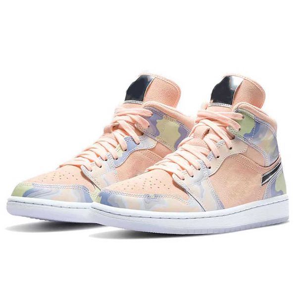 

jumpman women's basketball shoes 1 s white/pink outdoor sports