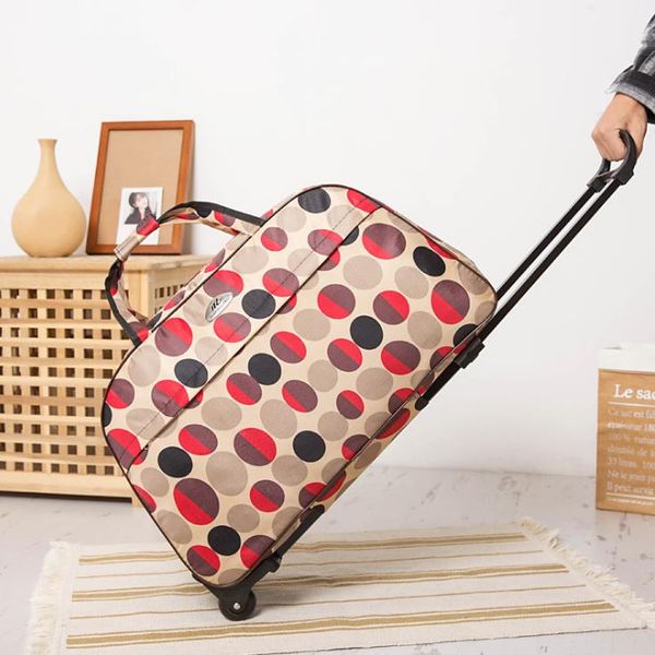 

trolley bag lightweight hand luggage female large-capacity canvas student cute travel bags
