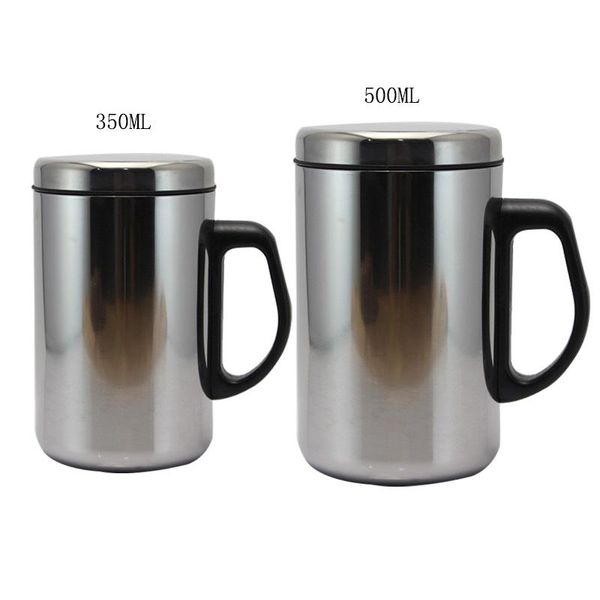 

water bottles 1pcs 350/500ml double wall insulated cup stainless steel thermo mug bottle vacuum flask coffee tea