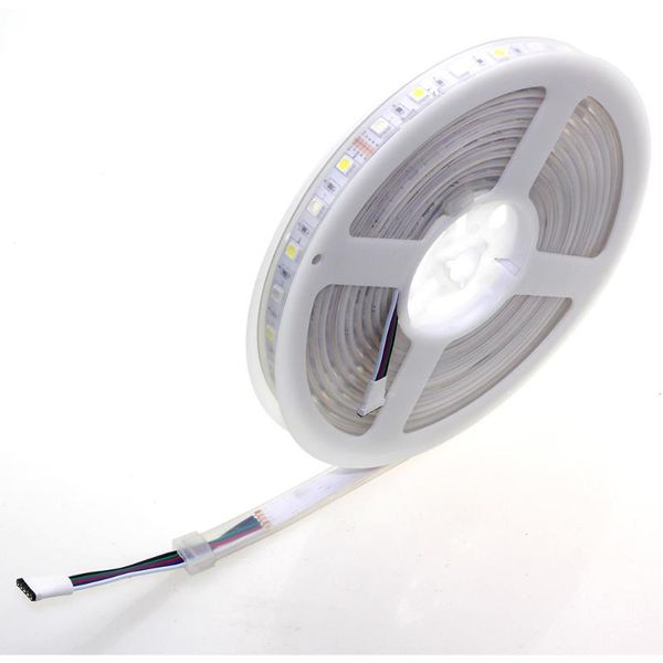 

strip dc12v flexible light rgb + white / warm 60 led/m 5m/lot strips led