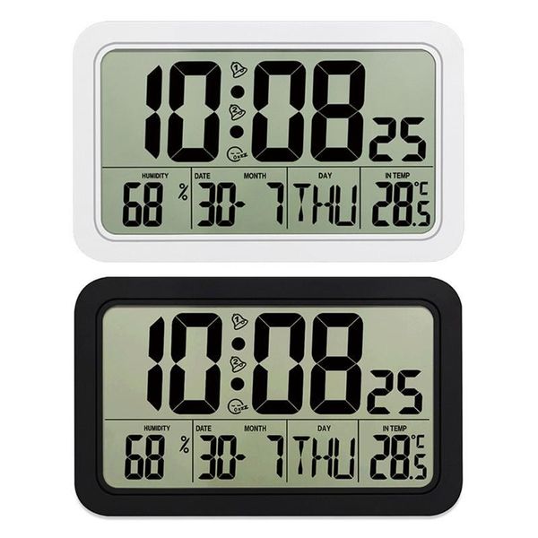 

timers digital wall clock deskelectronic perpetual calendar temp humidity dropship