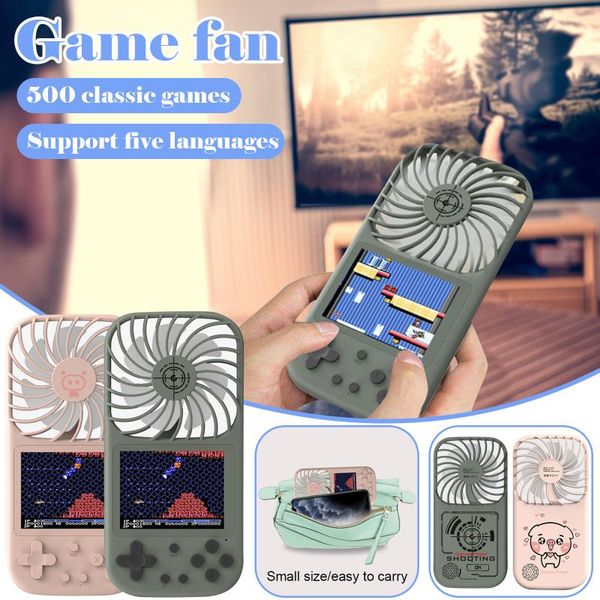 

handheld retro hand held fan built-in 500in1 portable players game