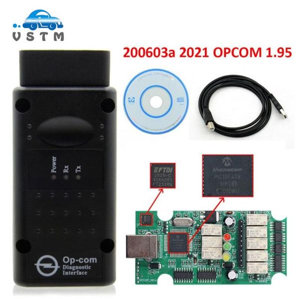 

code readers & scan tools est 2021 v200603a firmware opcom 1.99 1.95 1.70 obd2 can-bus reader for op com op-com diagnostic pic18f458 ft