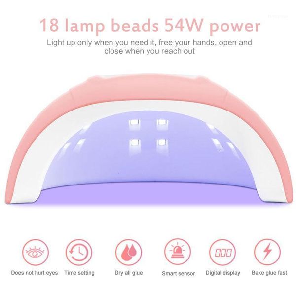 

gel nagellak uv lamp nail dryer 18 lamps for curing polish usb smart timing lcd digital display art1
