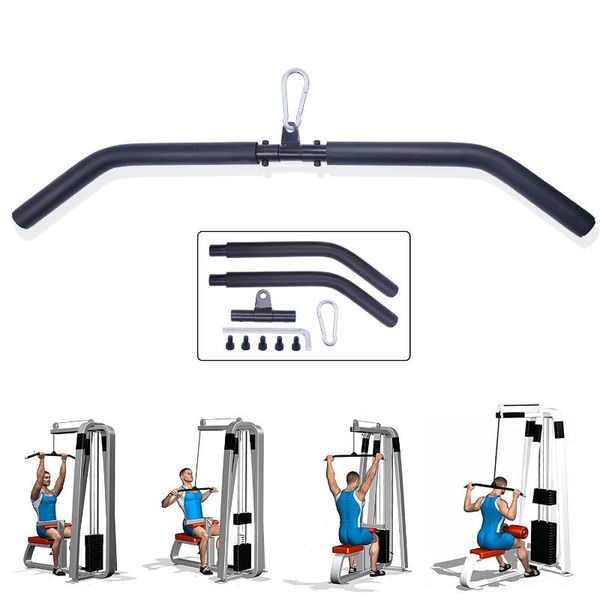 

accessories fitness assembly lat pull down curl bar cable machine heavy duty biceps triceps strength workout gym handles equipment