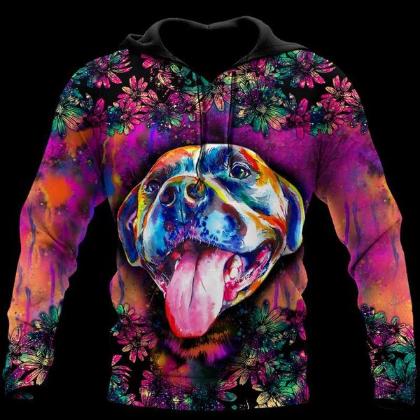 

men's hoodies & sweatshirts plstar cosmos 3dprinted est pitbull love dog art funny harajuku streetwear unique casual hoodies/sweatshi, Black