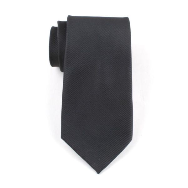 

men necktie polyester silk 8cm formal ties for wedding dress jacquard gravatas para homens custom logo bow, Black;gray