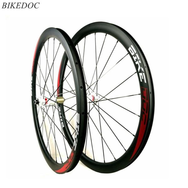 

bike wheels bikedoc carbon road disc wheel 700c*38mm bicycle white 771 772 hub