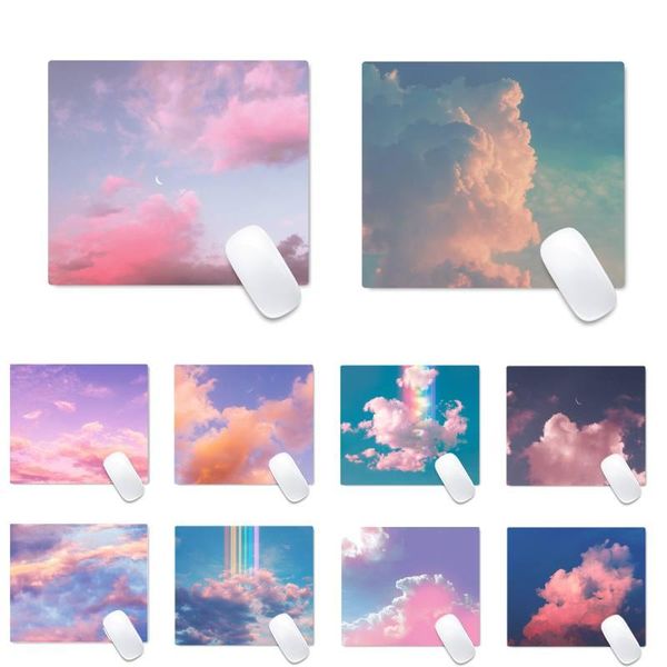 

mouse pads & wrist rests starry sky cloud gamer play mats mousepad desk table protect game office work mat pad non-slip lapcushion