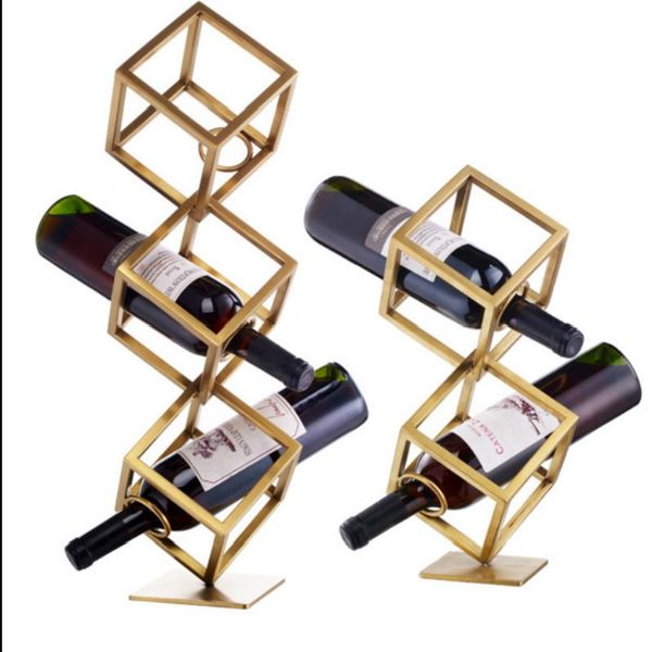 

tablewine racks creative rack, metal decoration, cube holder 15x15x15, 45, 65cm
