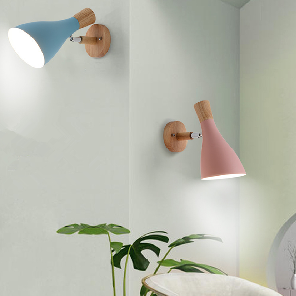 

wall lamp macarone interior nordic log color children modern bedroom bedside living room corridor