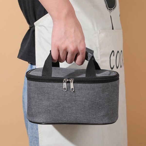 

storage bags portable insulation bag student lunch box aluminum foil thickened cold