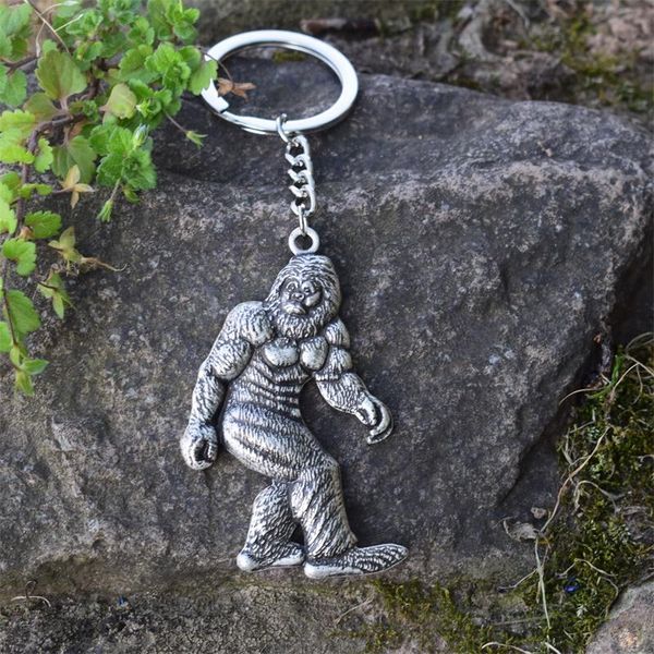 

keychains sanlan 1pcs i believe bigfoot keychain sasquatch, Silver
