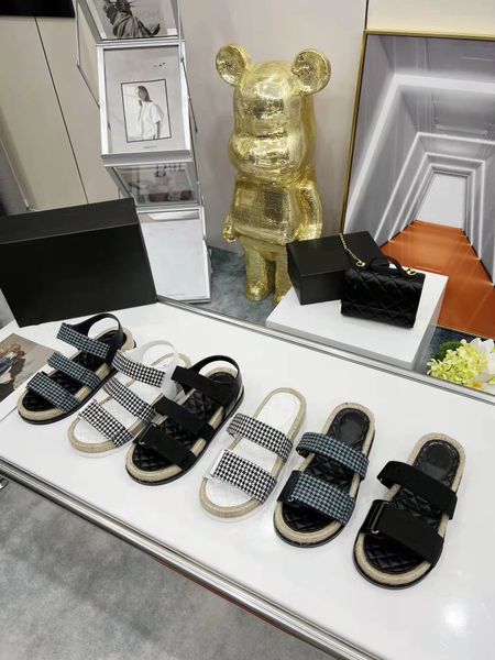 

2022 spring hemp rope craft slippers sandals size 35-41, Black