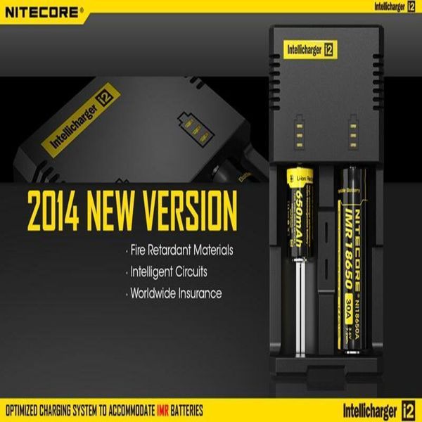 Nitecore I2 Caricabatterie Universale per Batterie Normally 2 in 1 Multi Function Intellicharger