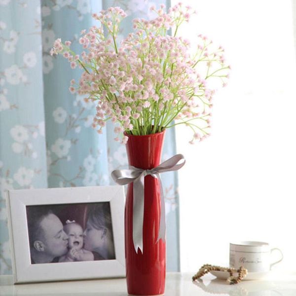 

small bunch of artificial flowers simulation gypsophila diy wedding flower fake decoration bouquets home decor r3w6 decorative & wreaths