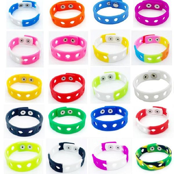 Regali per feste Cinturino da polso in silicone Bracciale sportivo morbido Charms Decorazione Accessori per bambini Lunghezza 18 cm HH21-409