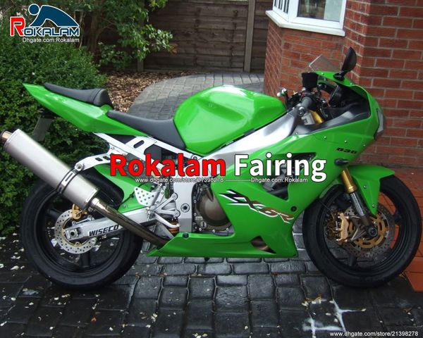 

bodywork fairings for kawasaki ninja zx6r zx-6r 03 04 2003 2004 zx 6r motorbike fairings bodywork (injection molding)