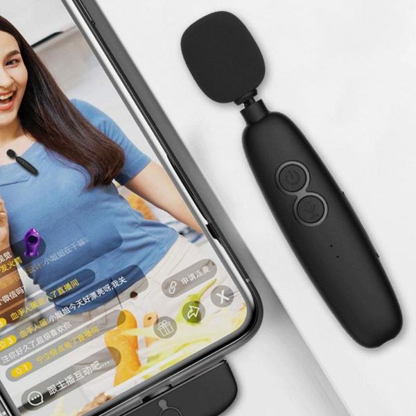 

microphones wireless lavalier microphone noise cancel low latency 18m mini 3.5mm receiver for live broadcast phone micro m5s9