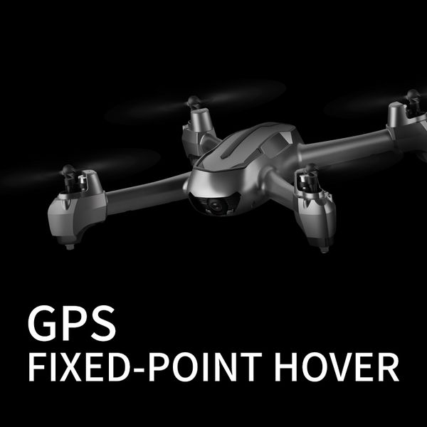 

S16 GPS drone 4k high-definition camera aerial light stream optical positioning dual-lens intelligent smart follow rc quadcopter, Gps silver 1 battery