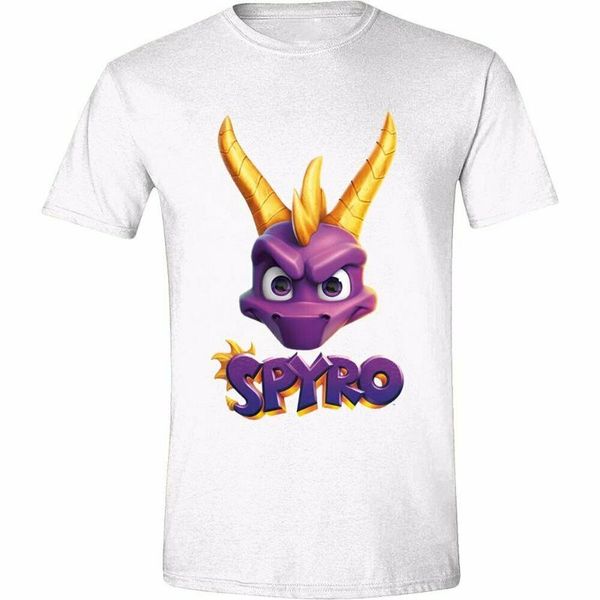 

men's t-shirts t-shirt spyro - face logo white (t-shirt tg. 2xl), White;black