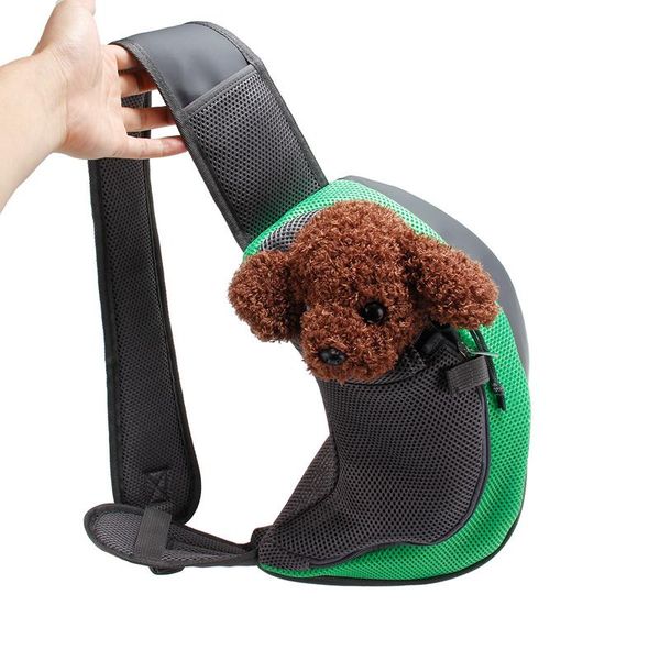 

dog car seat covers carrier pet carry bag travel green handbag sling mesh pouch supplies cat tote shoulder purse for puppy kitty