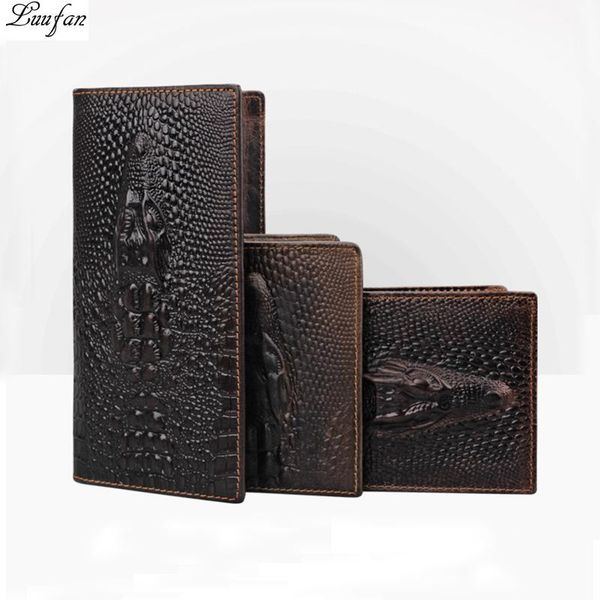 

wallets vintage dragon genuine leather men wallet cowhide long bifold snap tiger with phone coin pocket short clutch purse, Red;black