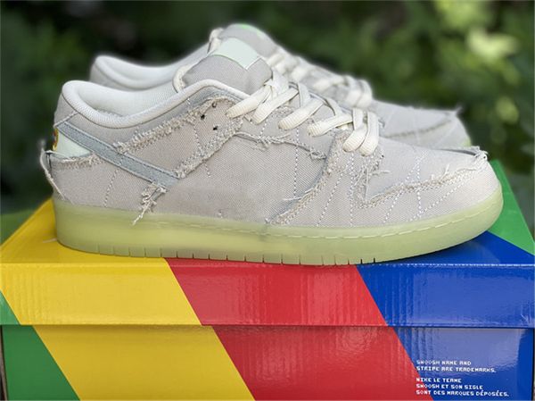 

authentic sb mummy dunk shoes men women low coconut milk seafoam yellow strike glow in the dark outdoor sneakers sports with original box us