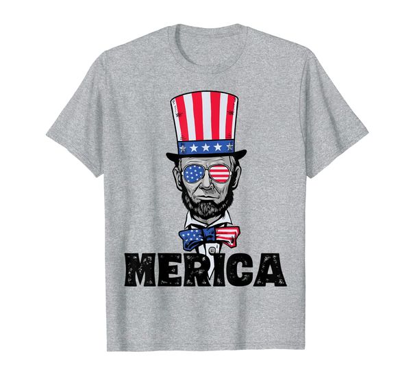 

4th of july abe lincoln merica bzr funny kids t-shirt, White;black