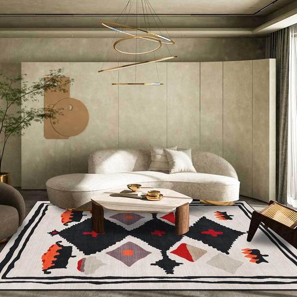 

carpets soft plush bathroom absorbent tapete abstract black geometric bedroom bedside anti-slip floor mat moroccan style carpet and rug