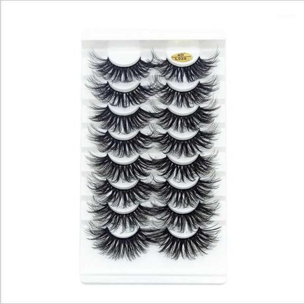 

8 pairs of 4d mink eyelashes lasting natural thick extension false1